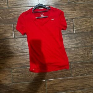 Nike Women's Red Dri-FIT Top